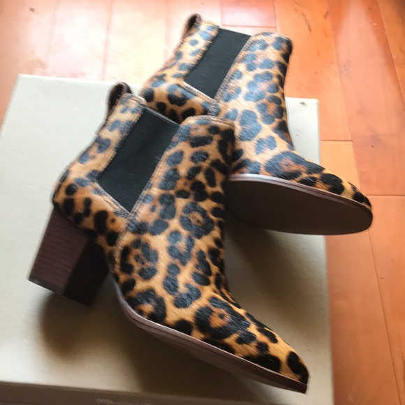Madewell the Reagan boot in leopard calf hair sz 6 - Picture 2 of 6
